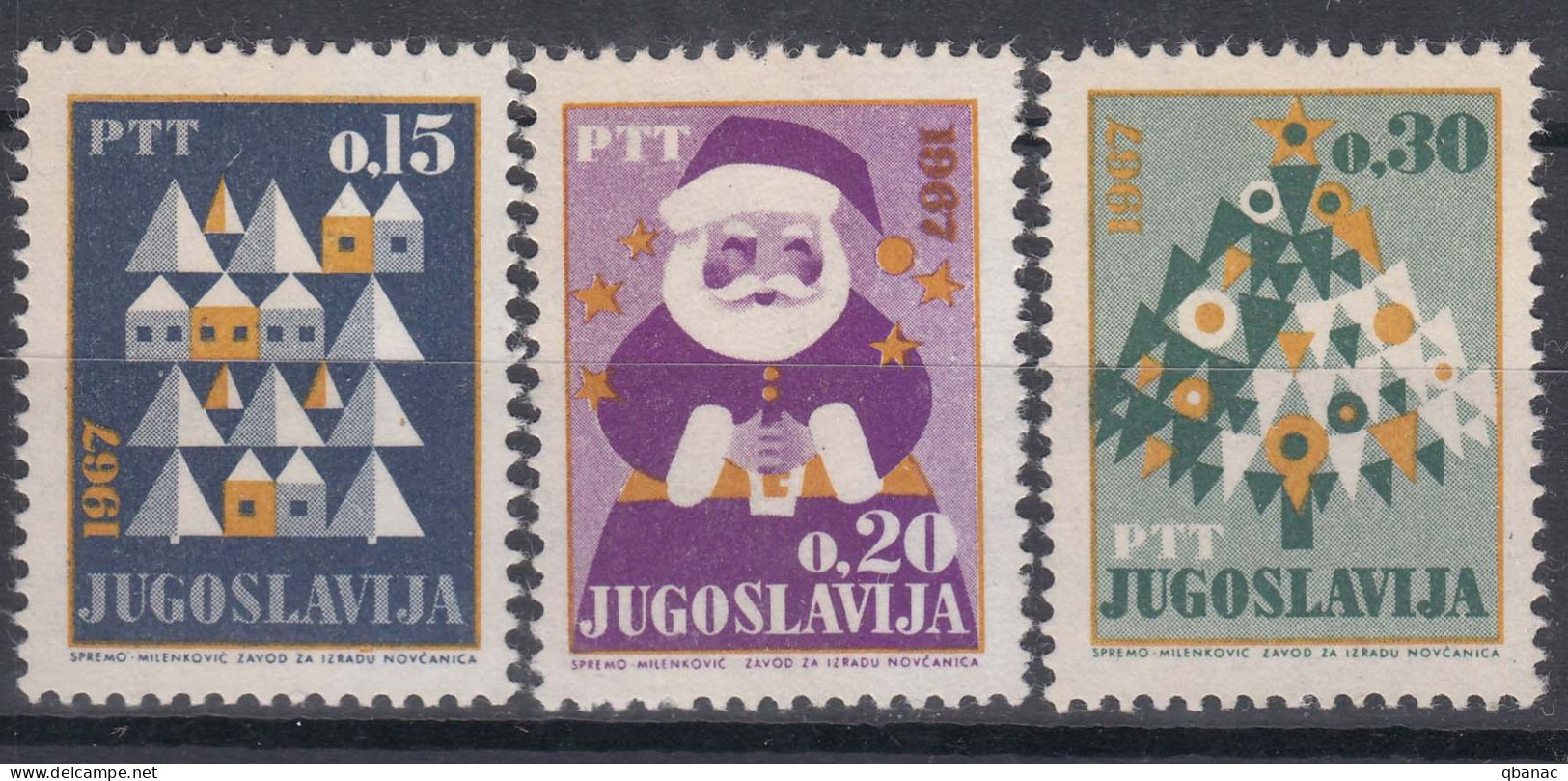 Yugoslavia Republic 1966 Mi#1188-1190 Mint Never Hinged - Neufs