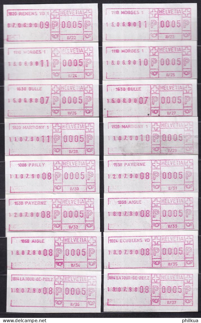 Postkreis II / Sammlung FraMA - Alle Verschieden - Köniz, Nidau, Belp, Zollikofen, Herzogenbuchsee, Worb, Renens, Morges - Frankeermachinen