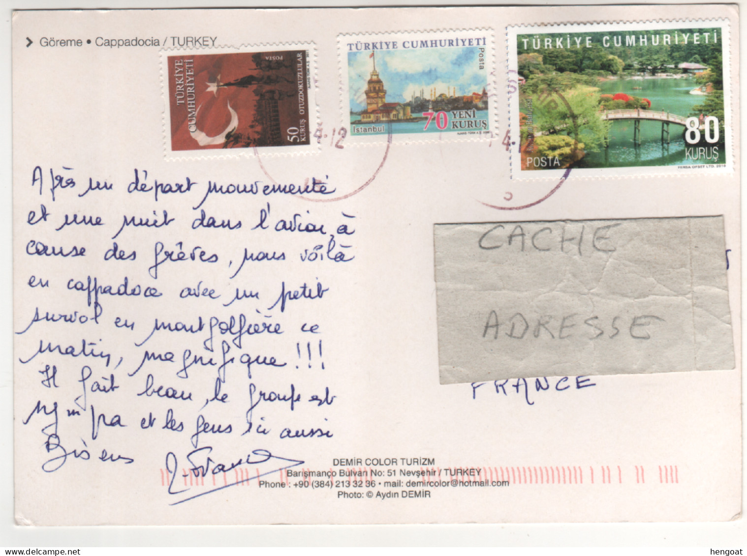 3 Timbres , Stamps Sur Cp , Carte , Postcard Du 12/04/2010 - Covers & Documents