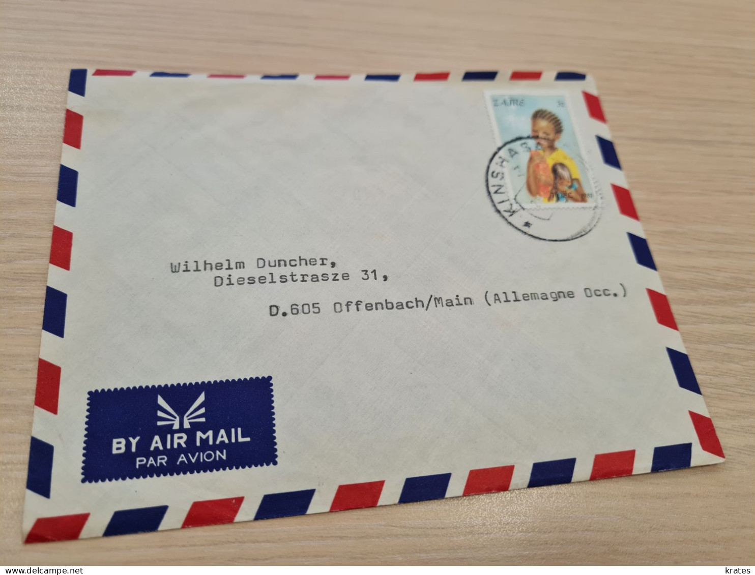 Old Letter - Congo D.R., Air Mail - Sonstige & Ohne Zuordnung