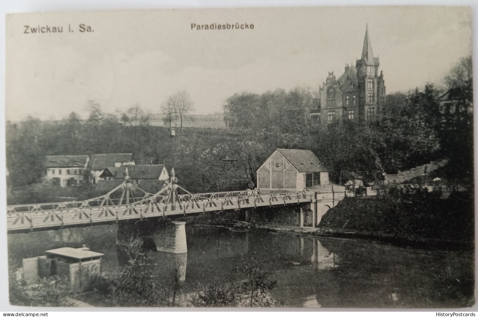 Zwickau, Paradiesbrücke, 1913 - Zwickau