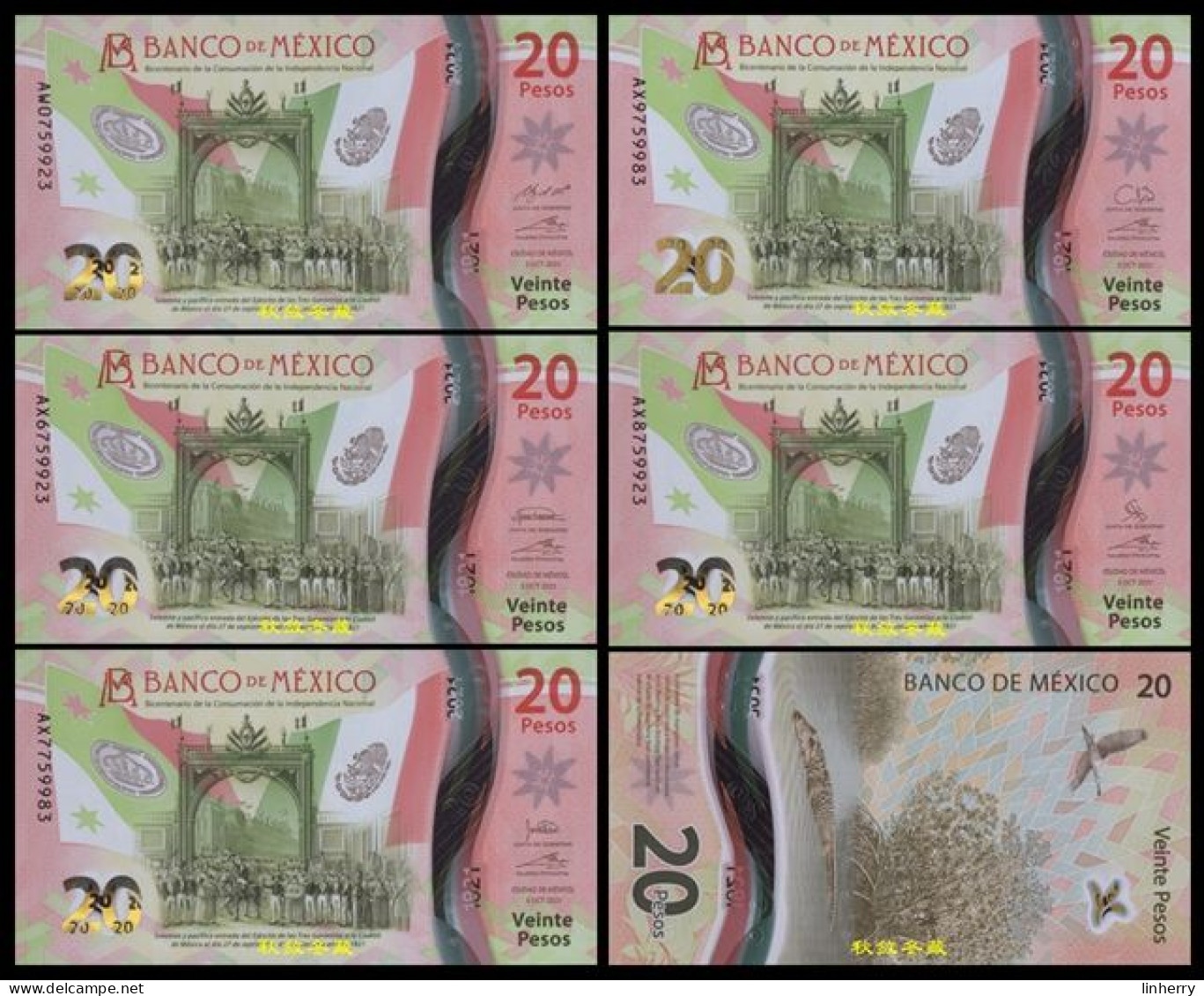 Mexico 20 Pesos (5.10.2021), Commemorative, Polymer, UNC - México