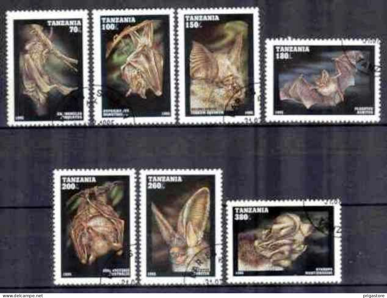 Animaux Chauve-Souris Tanzanie 1995 (17) Yvert N° 1845 à 1851 Oblitéré Used - Fledermäuse