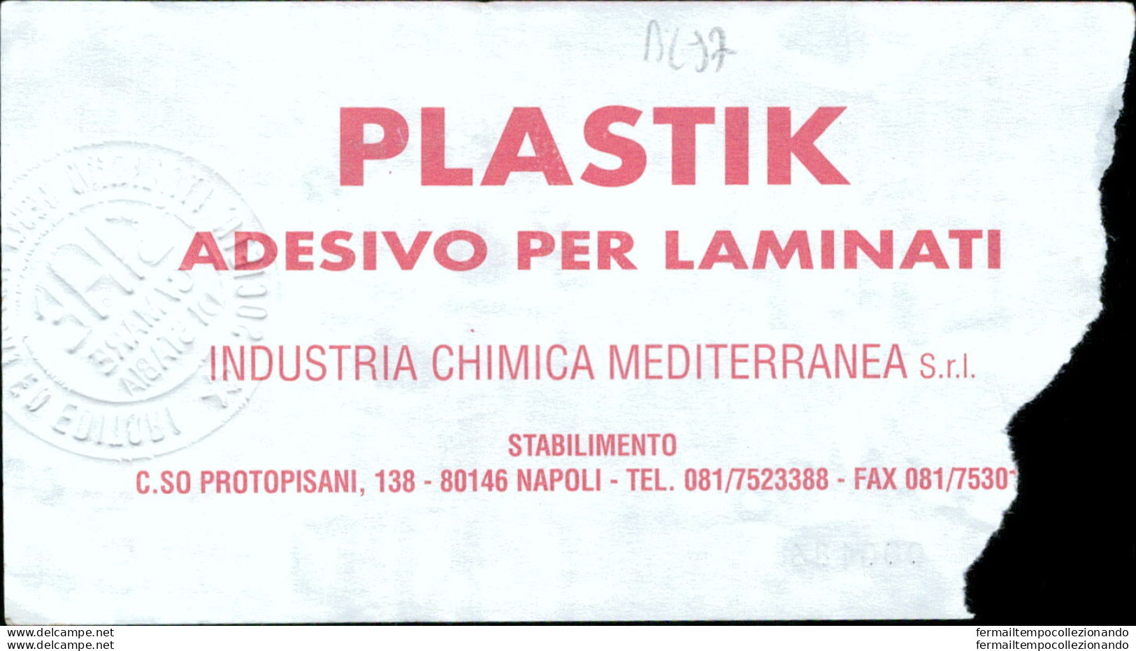 Bl97  Biglietto Calcio Ticket Juve Stabia - Crotone 1999-2000 - Biglietti D'ingresso