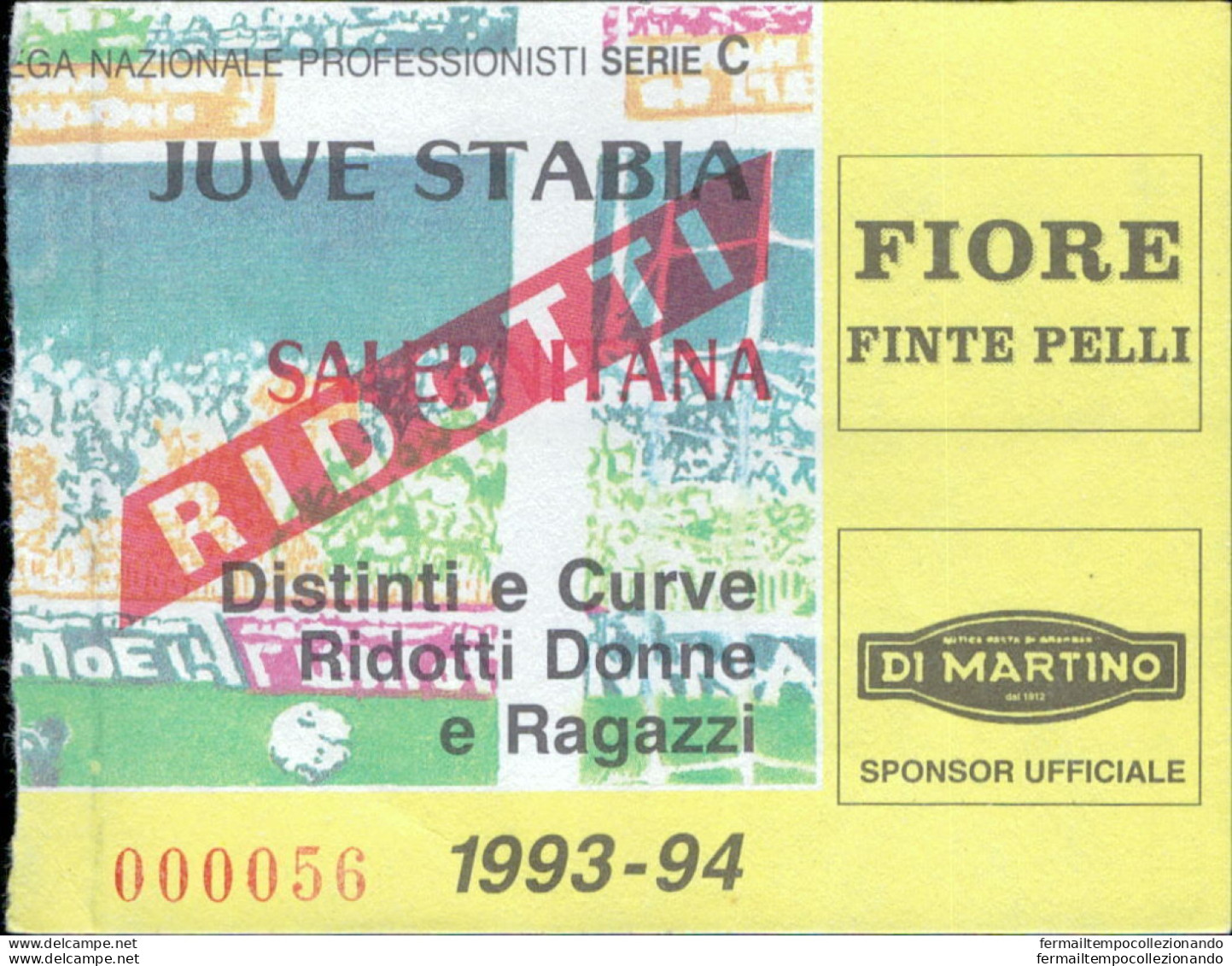 Bl89 Biglietto Calcio Ticket Juve Stabia - Salernitana 1993-94 - Biglietti D'ingresso