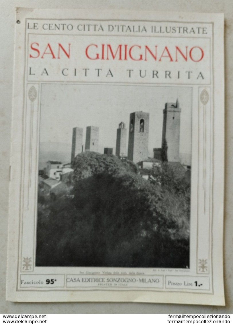 Bi Rvista San Gimignano Siena Le Cento Citta' D'italia - Magazines & Catalogs