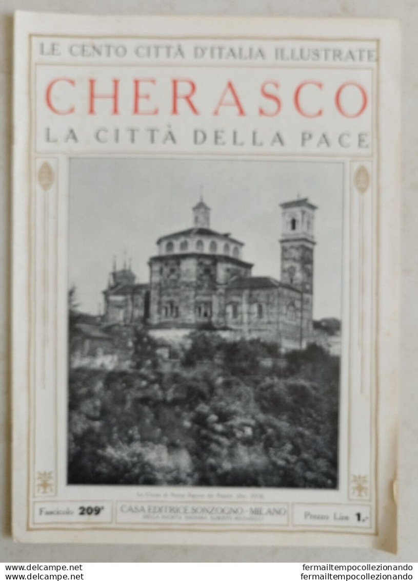 Bi Rivista Illustrata Cherasco Cuneo Le Cento Citta' D'italia - Zeitschriften & Kataloge