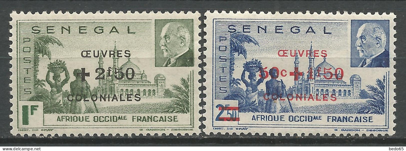 SENEGAL N° 187 Et 188 NEUF** LUXE SANS CHARNIERE NI TRACE / Hingeless / MNH - Unused Stamps