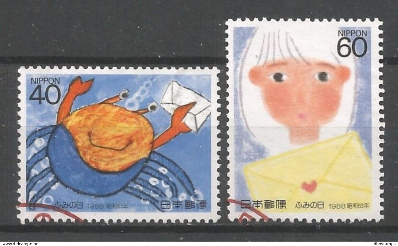 Japan 1988 Letter Writing Day Y.T. 1691/1692 (0) - Gebruikt