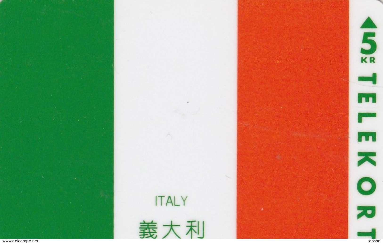 Denmark, KP 164, Italy, Flag, Chinese Cards Club. Mint, Only 1.500 Issued, 2 Scans. - Dänemark