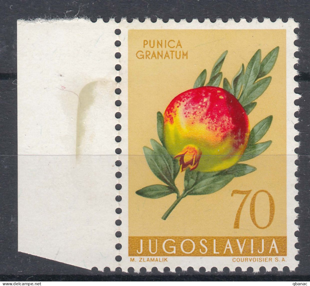 Yugoslavia Republic 1959 Flowers Flora Mi#889 Mint Never Hinged (hinge Mark On Tab) - Neufs