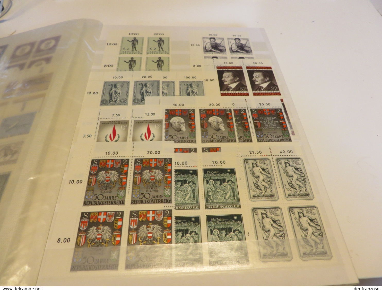 ÖSTERREICH   1953 - 1984 o /  ** /  MARKEN  4  BOGENTEILE  STECKBUCH  Mi. 1100,00 €.