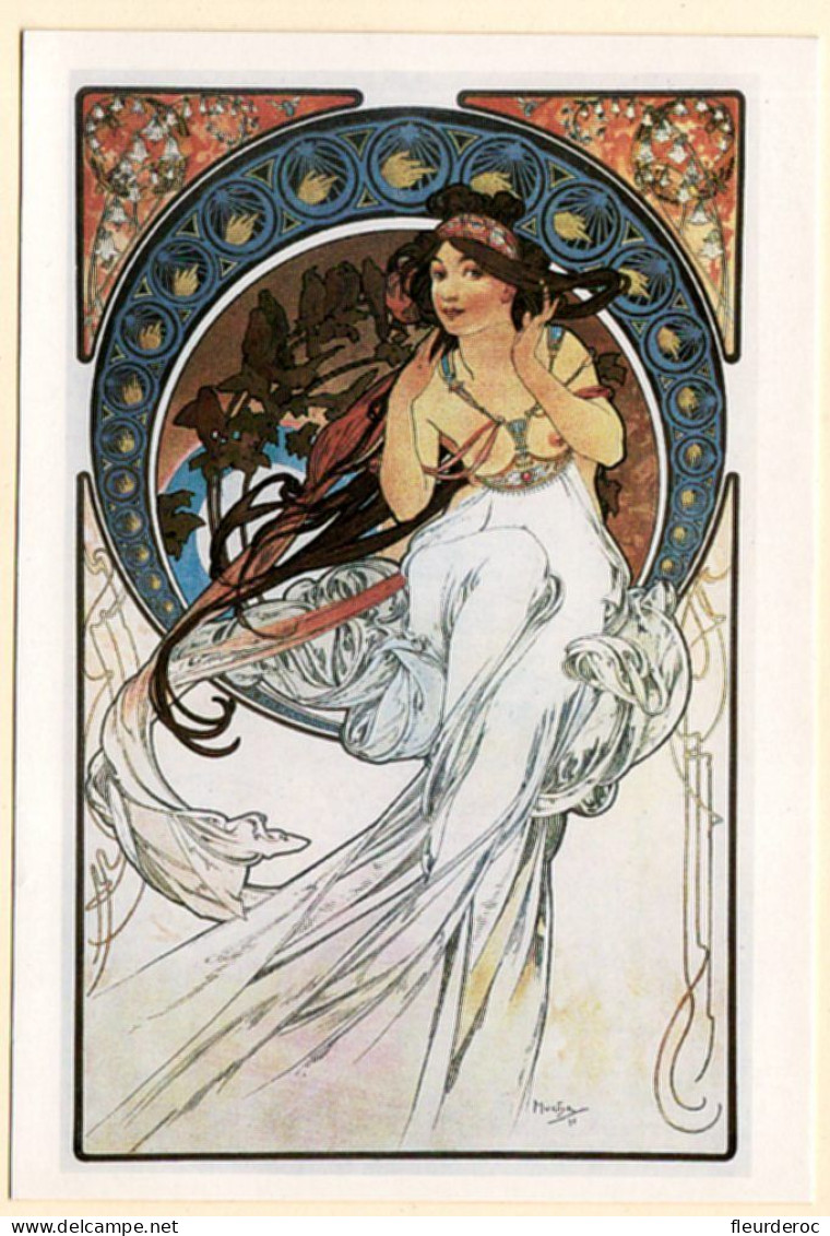 - M56698CPM - ILLUSTRATEURS - MUCHA - Reproduction - Die Musik - La Musique - Très Bon état - THEMES - Mucha, Alphonse