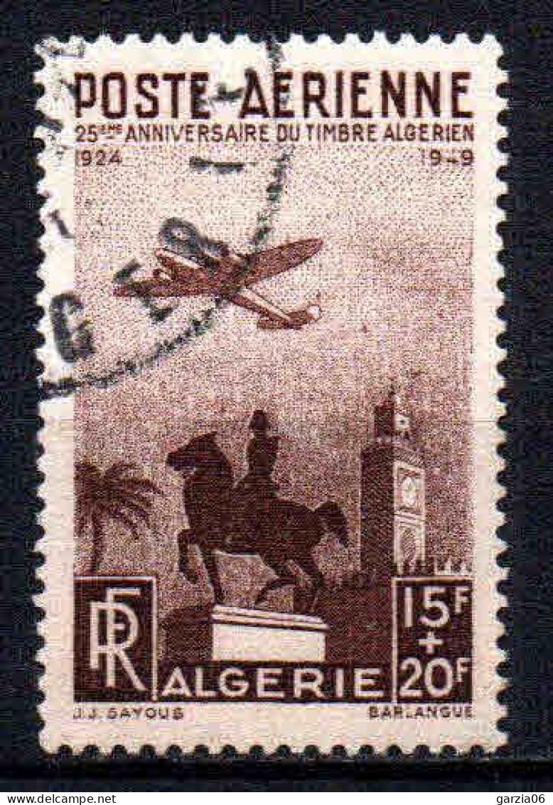 Algérie - 1949  - Anniversaire Du Timbre Algérien   - PA 13 -  Oblit  - Used - Aéreo