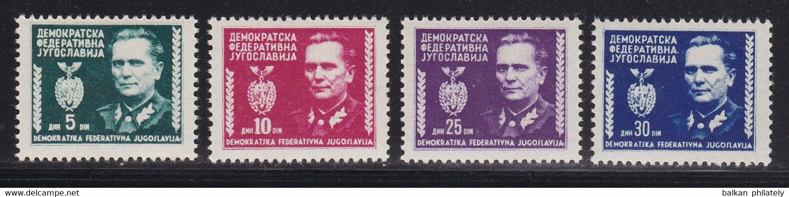 Yugoslavia 1945 President Tito Medals Definitive MNH - Nuovi