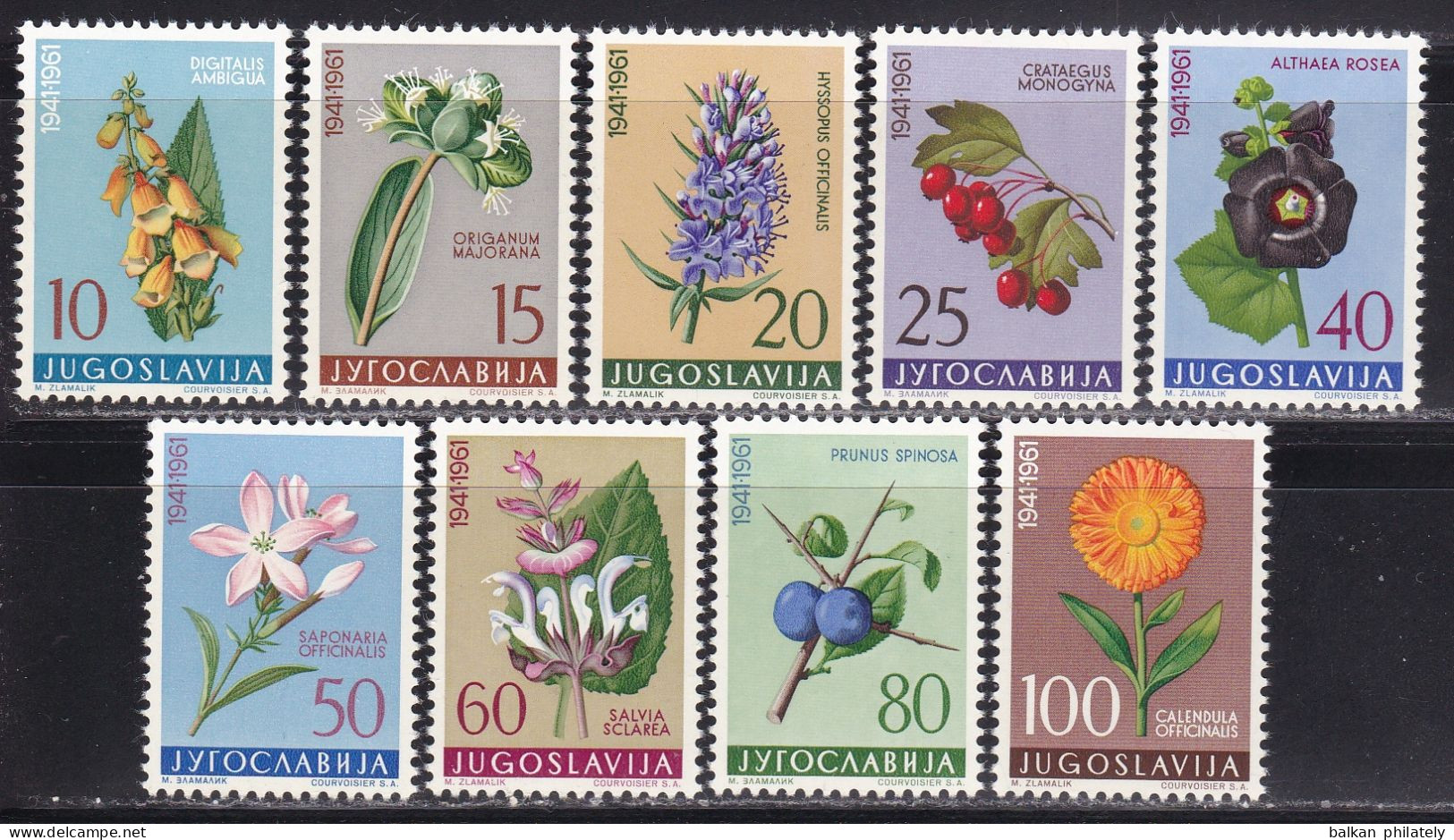 Yugoslavia 1961 Flora Plants Flowers MNH - Neufs