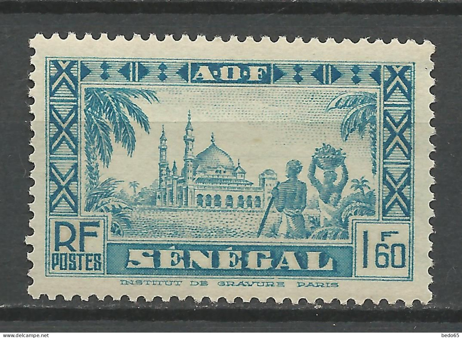 SENEGAL N° 167 NEUF** SANS CHARNIERE NI TRACE Légère Adhérence / Hingeless / MNH - Nuovi