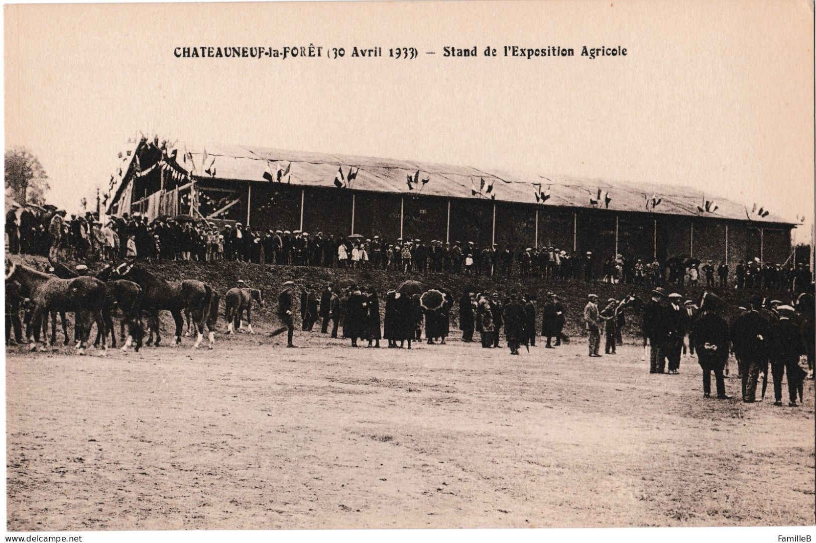 Châteauneuf-la-Forêt (30 Avril 1933) - Stand De L'Exposition Agricole - Chateauneuf La Foret