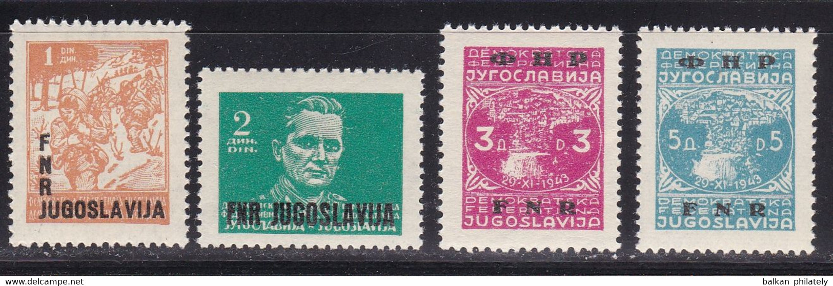 Yugoslavia 1950 Partisan Partisans Josip Broz Tito Definitive Stamps MNH - Nuovi
