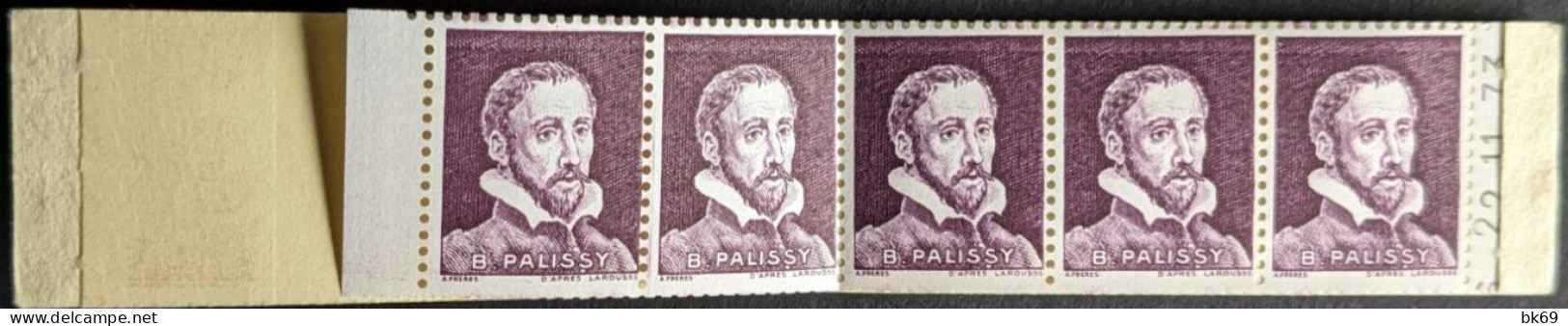 Palissy Pa 26c Violet Dans Carnet 1816-C1** Daté 22-11-73 Conf. N° 2 Cote +30€ - Modernos : 1959-…