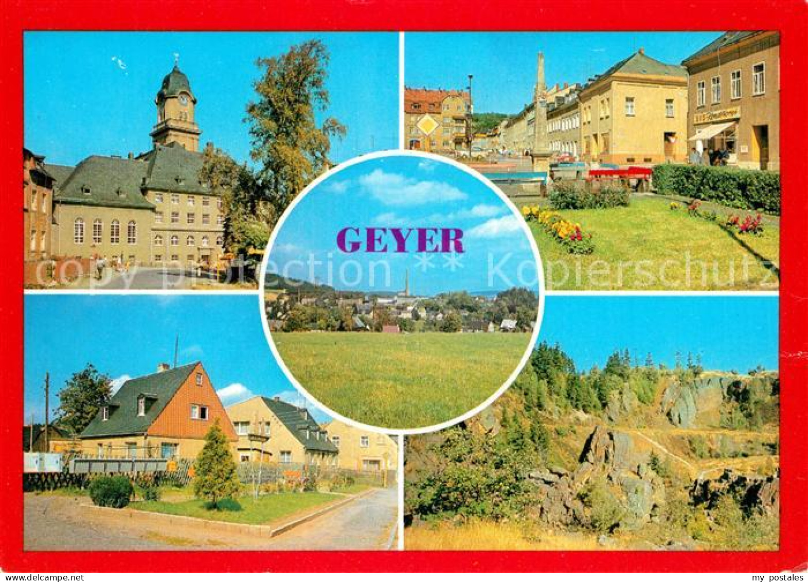 73117100 Geyer Rathaus Binge Karl Marx Platz Geyer - Geyer