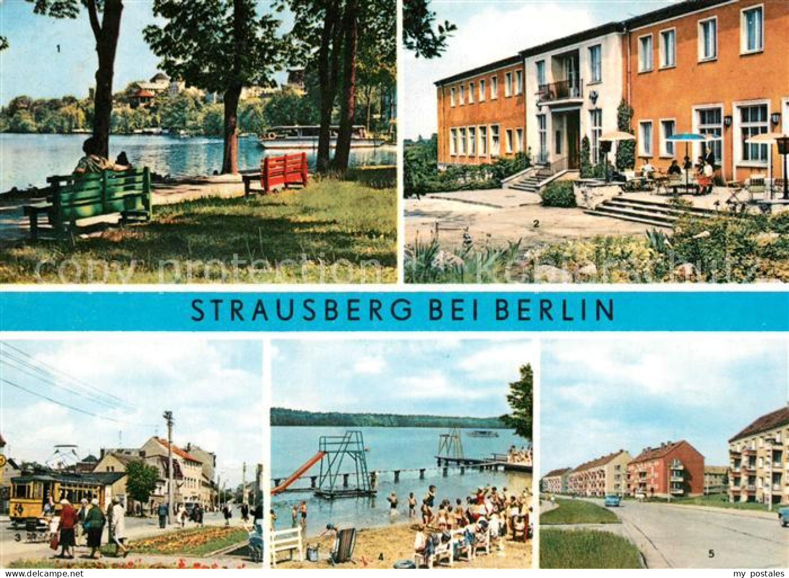 73117097 Strausberg Brandenburg Faehre HO Hotel Badeanstalt Strausberg - Strausberg