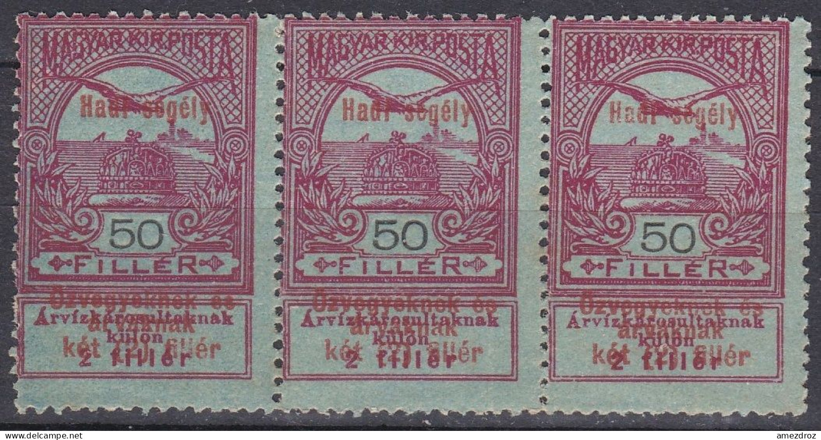 Hongrie 1914 Mi 157 NMH  ** Aide Militaire Aux Veuves Et Aux Orphelins, Turul Sur La Couronne De Saint-Étienne   (A9) - Unused Stamps