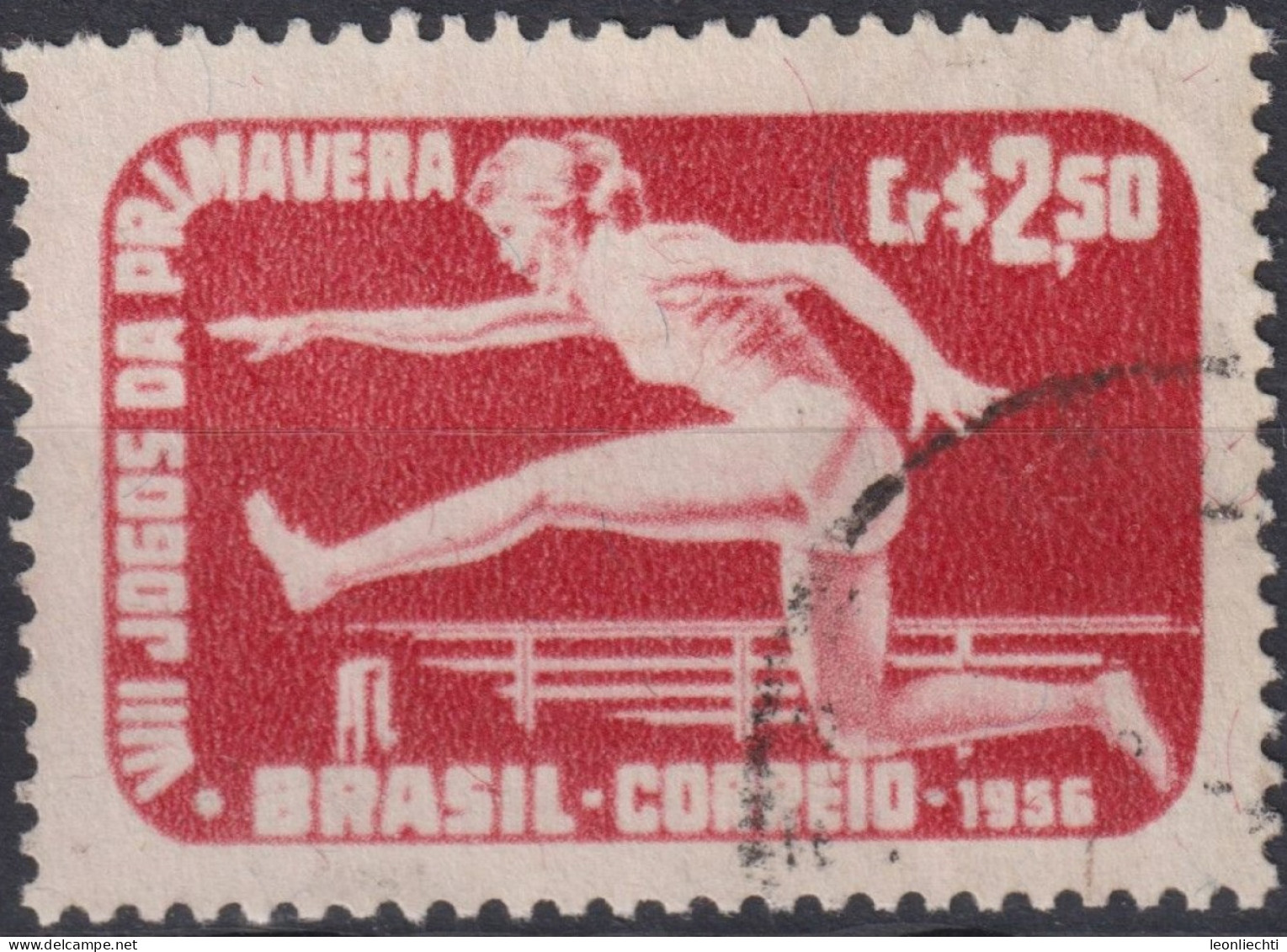 1956 Brasilien ° Mi:BR 898, Sn:BR 840, Yt:BR 624, 8th Spring Games /RJ, Sport - Gebruikt