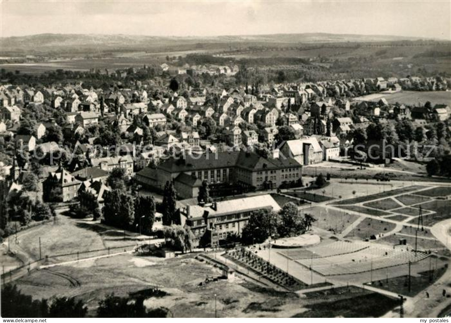 73117046 Oelsnitz Erzgebirge Fliegeraufnahme  - Oelsnitz I. Erzgeb.