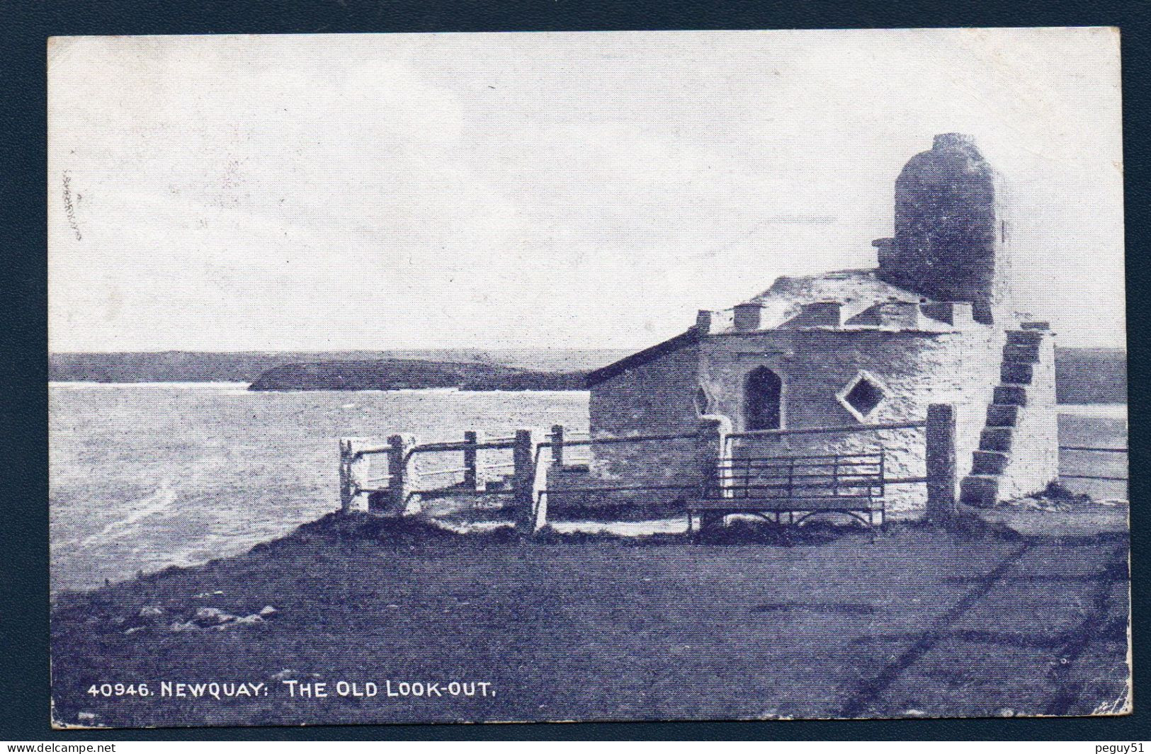 Royaume-Uni. Cornwall. Newquay. The Old Look-out. Le Vieux Belvédère  De Beacon (détruit En 1921). 1922 - Newquay