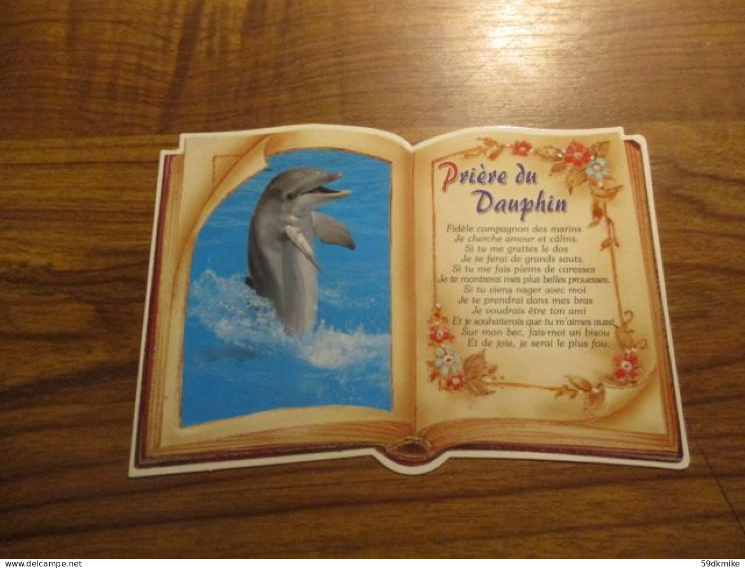 CP Livre Ouvert - Prière Du Dauphin - Dolfijnen