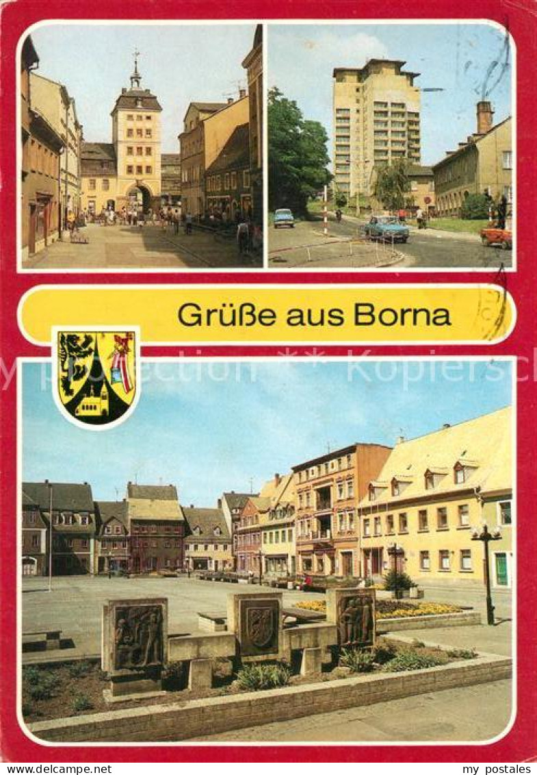 73116153 Borna Leipzig Reichstor Hochhaus Markt  Borna Leipzig - Borna