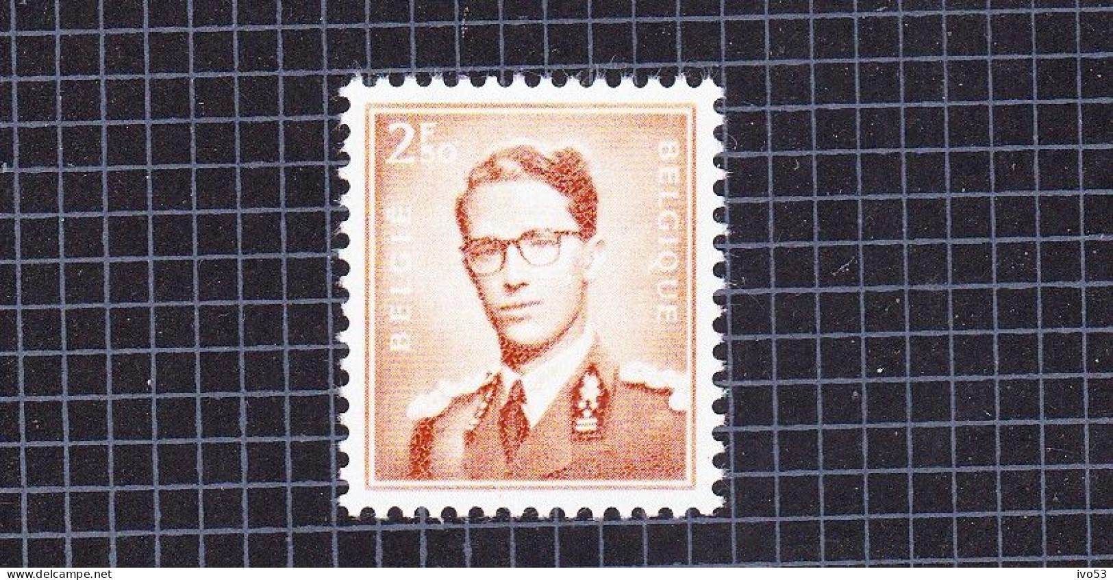 1957 Nr 1028P3** Zonder Scharnier.Koning Boudewijn,Marchand.Fosforescerend Papier. - 1953-1972 Lunettes