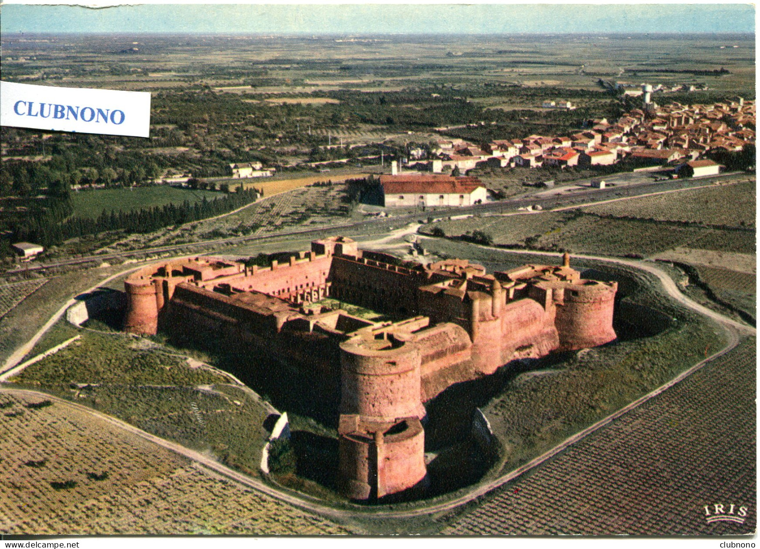 CPM -  SALSES - LE CHATEAU-FORT VU DU CIEL - Salses