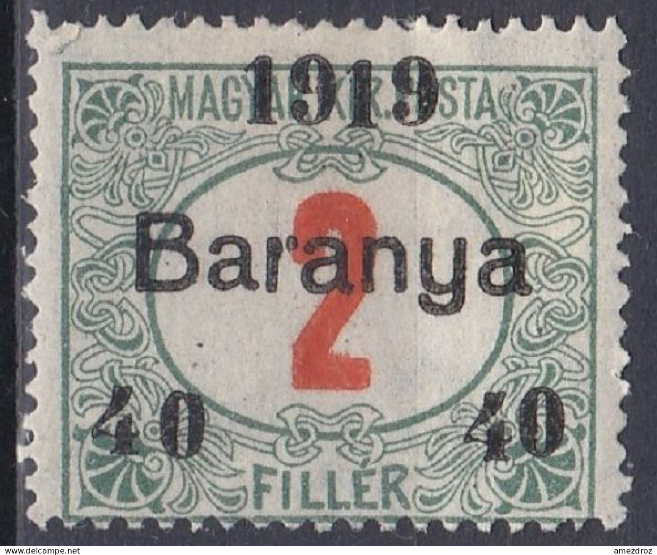 Hongrie Baranya Taxe 1919 Mi 4 *  (A8) - Baranya