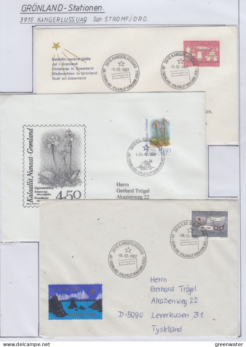 Greenland Station Kangerlussuaq 5 Covers (KG193A) - Forschungsstationen & Arctic Driftstationen