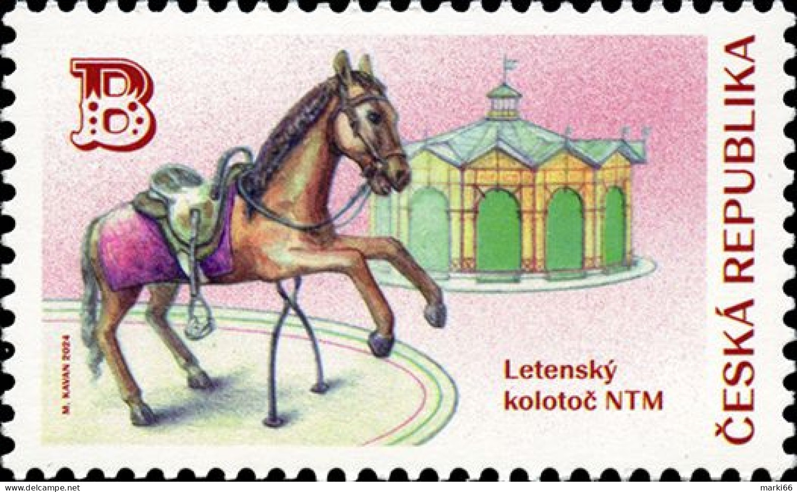 Czech Republic - 2024 - Letna Historic Carousel - Mint Stamp - Neufs