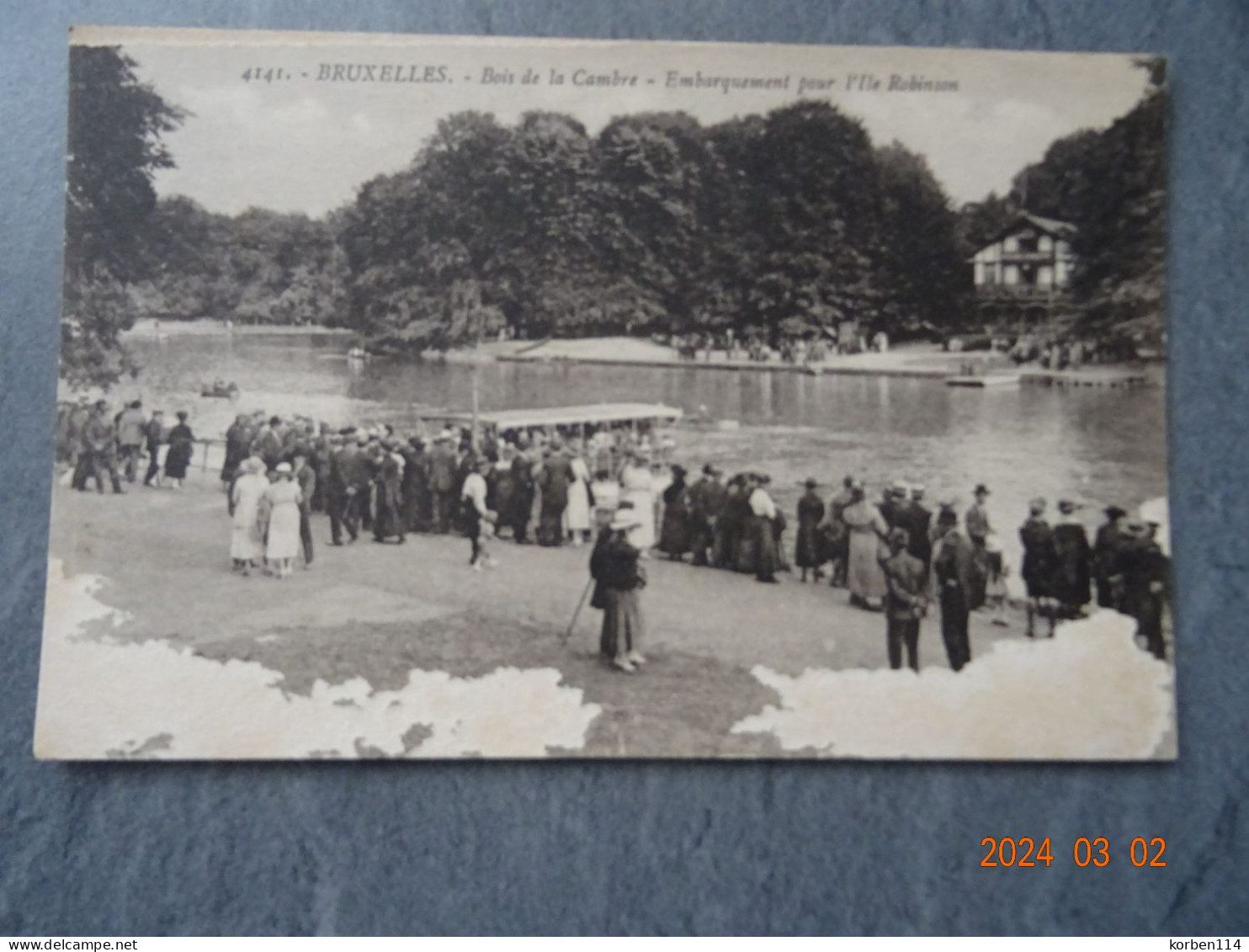 BOIS DE LA CAMBRE   EMBARQUEMENT POUR L'ISLE ROBINSON - Parks, Gärten