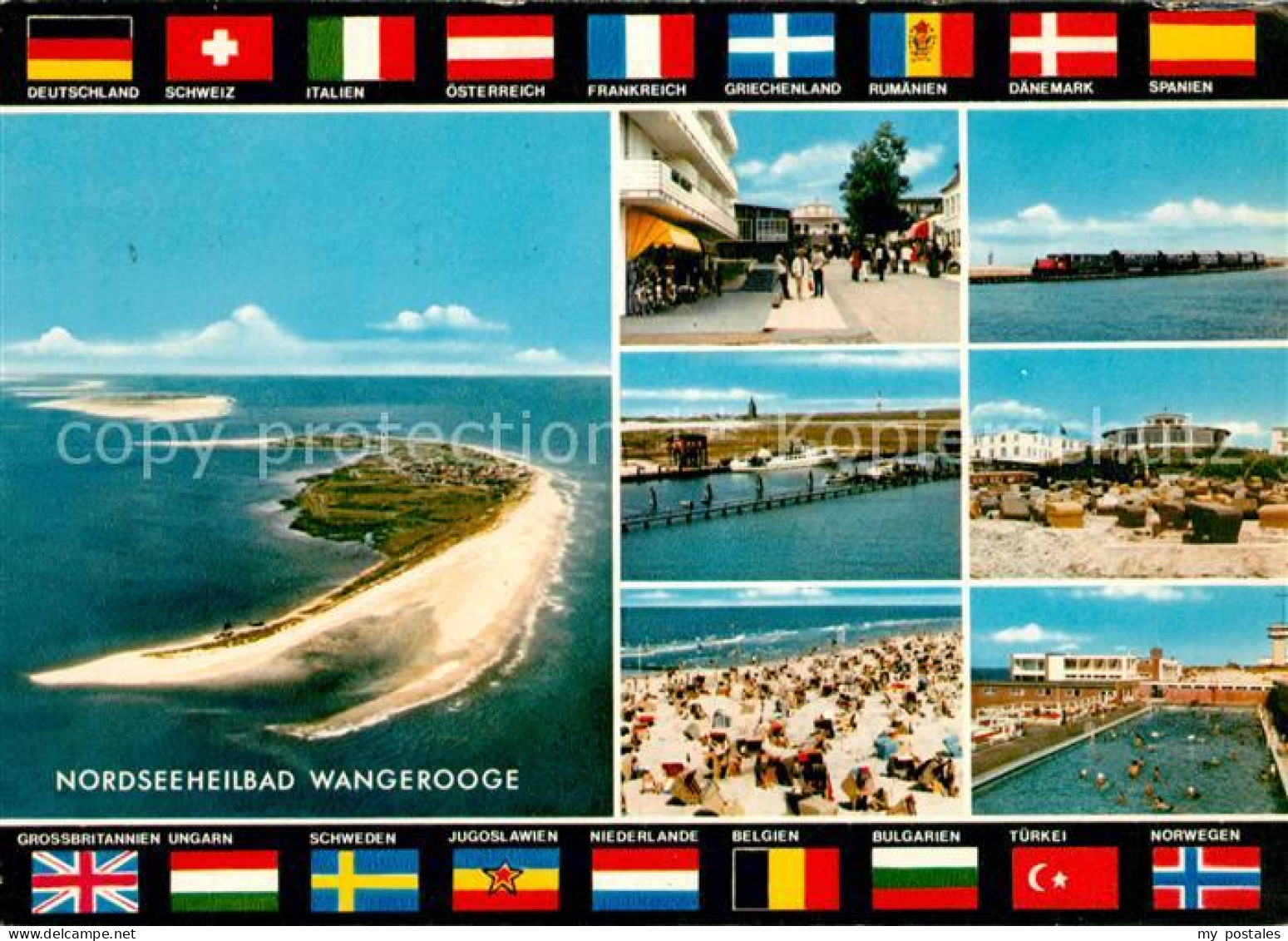 73112097 Wangerooge Nordseebad Fliegeraufnahme Strand Freibad  Wangerooge - Wangerooge