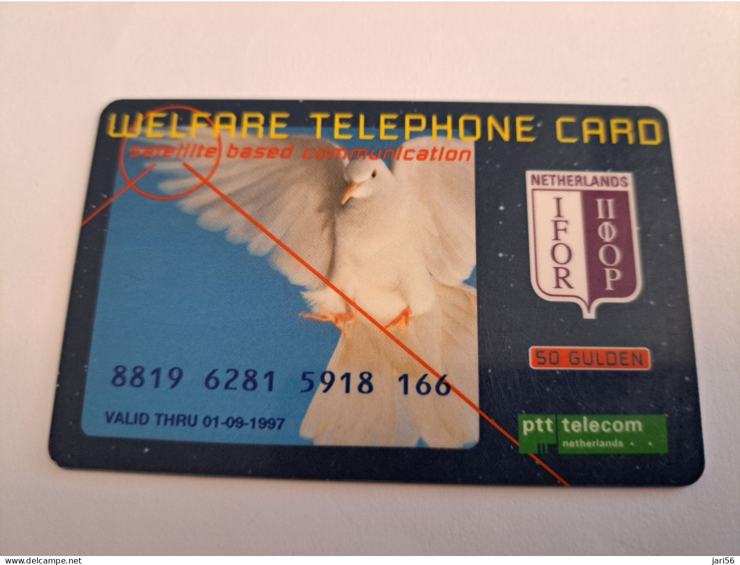 NETHERLANDS  WELFARE /IFOR/MILITAIR CARD /50 GUILDERS / PIGEON/ UNITED NATIONS / COMMUNICATIE/ 1 VELDTELEFOON **16355 ** - Altri & Non Classificati