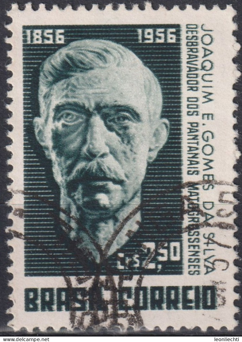 1957 Brasilien ° Mi:BR 908, Sn:BR 845, Yt:BR 627, Centenary Of Birth Of Joaquim Eugenio Gomes Da Silva - Usati