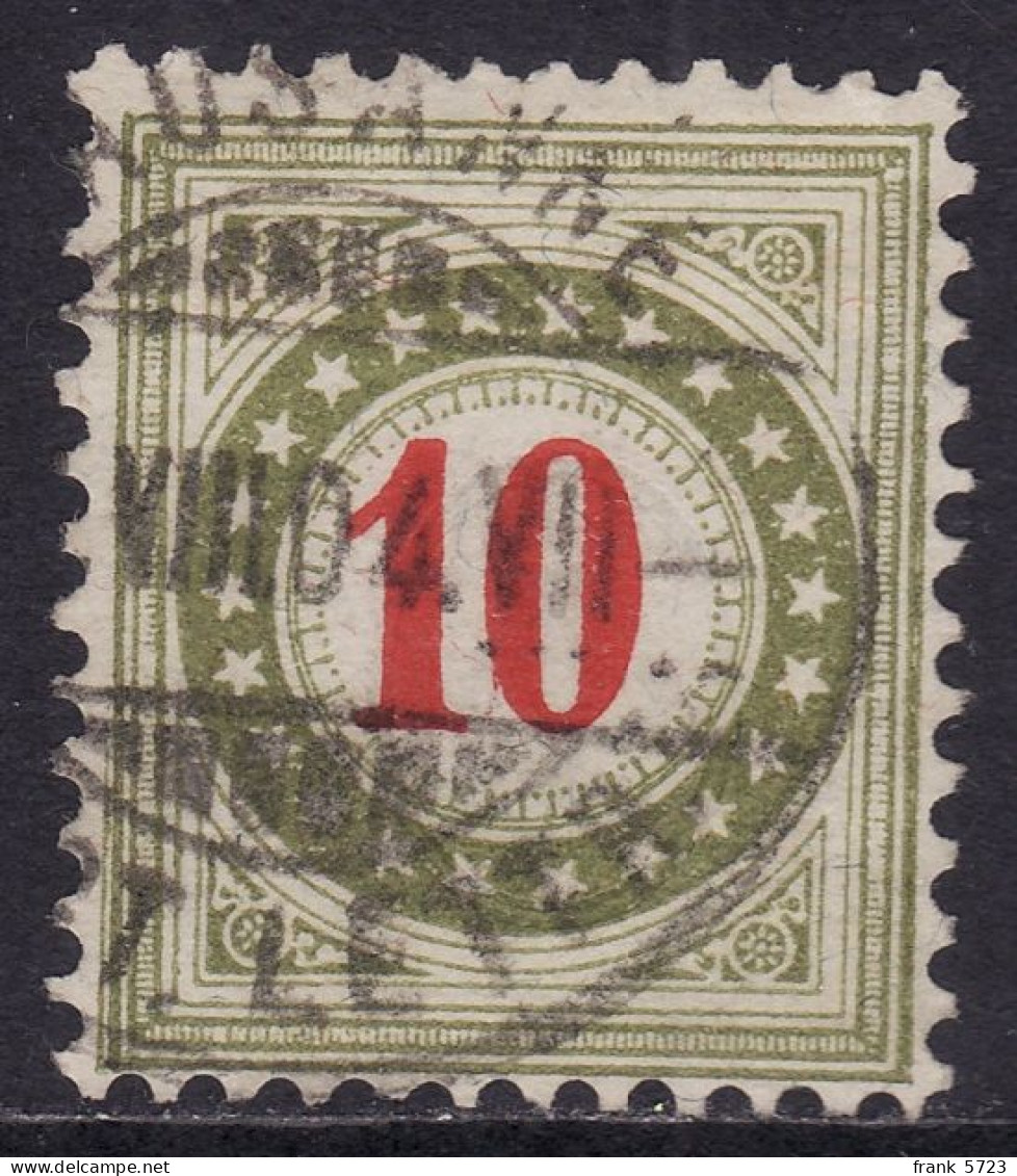 Schweiz: Portomarke SBK-Nr. 18GcK (Rahmen Hellgrünlicholiv, 1903-1905) Gestempelt - Taxe