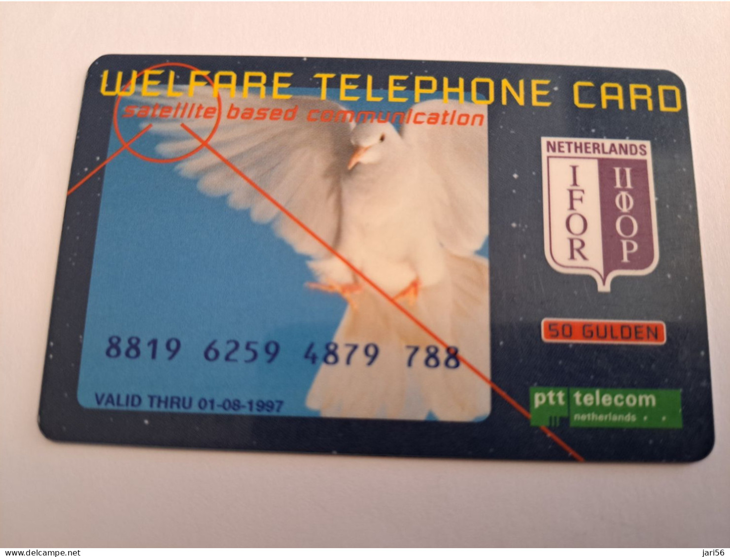 NETHERLANDS  WELFARE /IFOR/MILITAIR CARD /50 GUILDERS / PIGEON/ UNITED NATIONS / COMMUNICATIE/ 3 POSTDUIF **16357 ** - Altri & Non Classificati