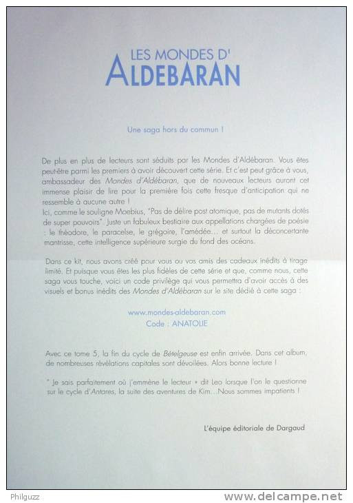 PORTE FOLIOS Contenat 4 Cartes Postales Et 1 Autocollant - LEO - LES MONDES D'ALDEBARAN - DARGAUD - Illustrators J - L