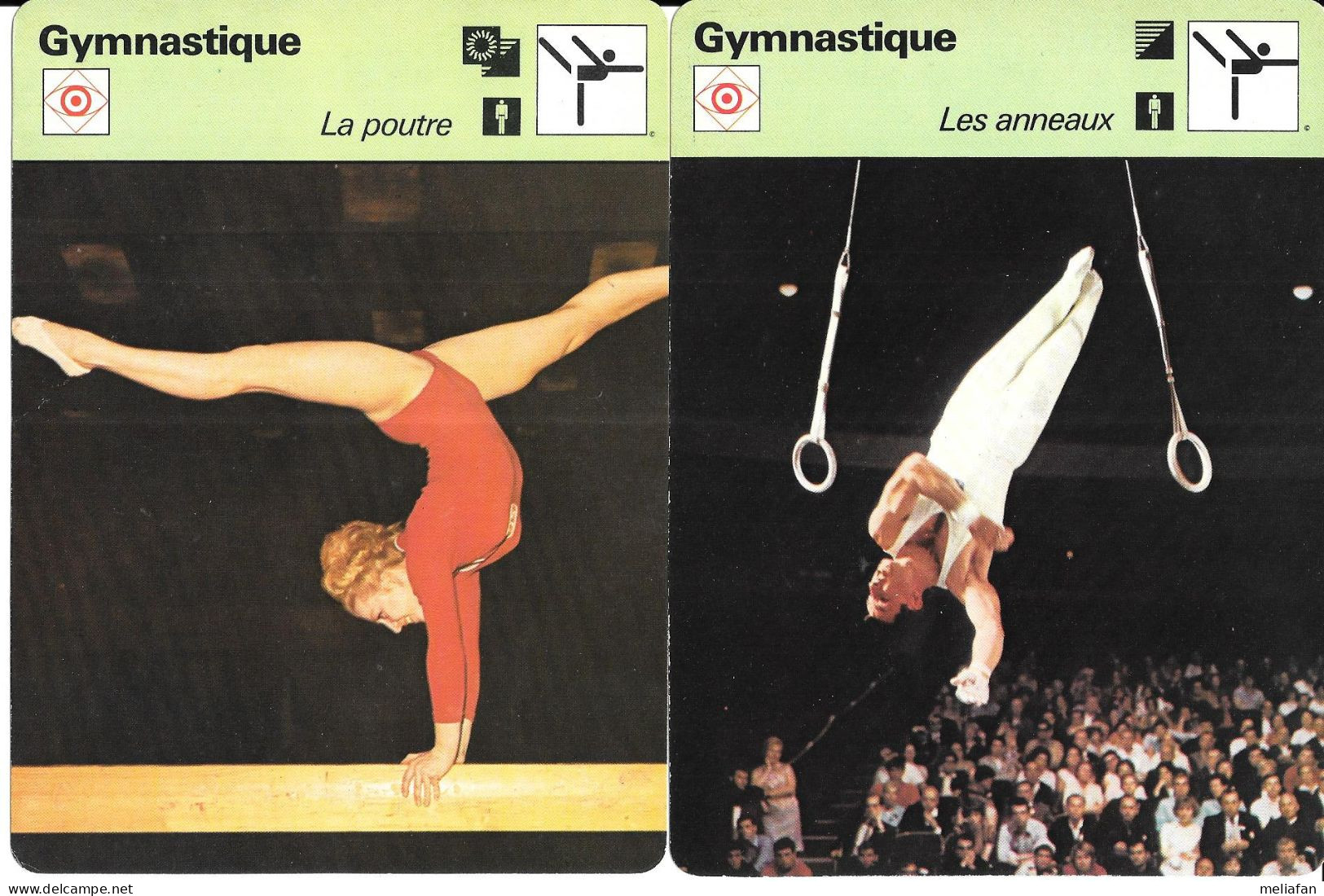 GF1855 - FICHES EDITION RENCONTRE - SAUT DE CHEVAL - ANNEAUX - POUTRE-  CASLAVSKA - Gymnastics