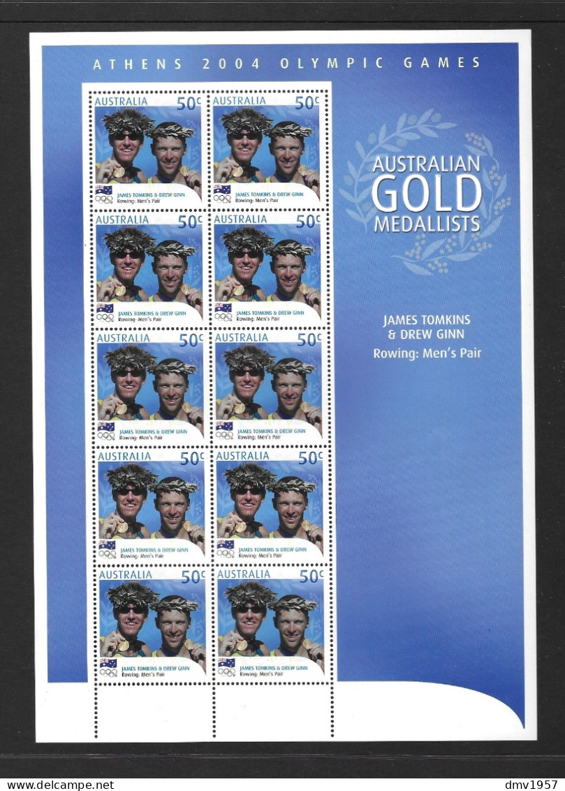 Australia 2004 MNH Australian Gold Medallists Sg 2414 James Tomkins & Drew Gin - Nuovi