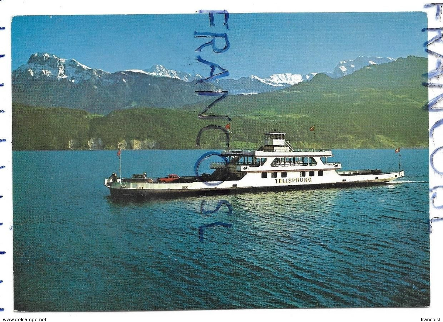 Suisse. " Tellsprung ". Navette Beckenried-Gersau - Ferries