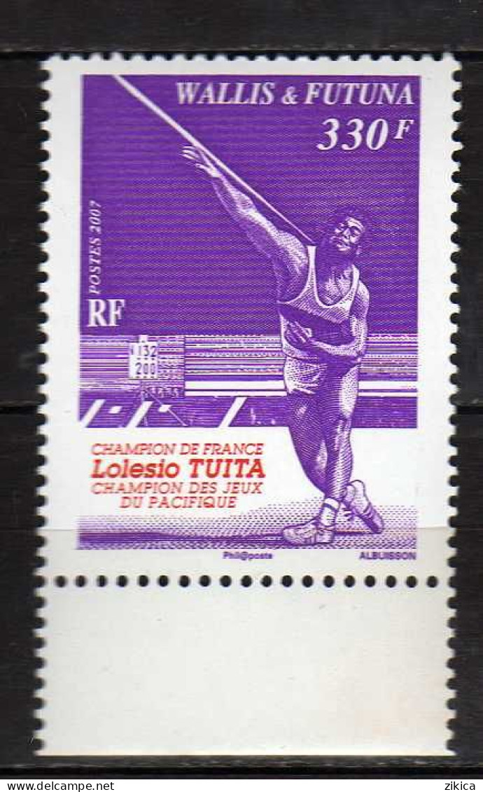 Wallis And Futuna - 2007 Lolesia Tuita - French Javelin Champion. MNH** - Ungebraucht