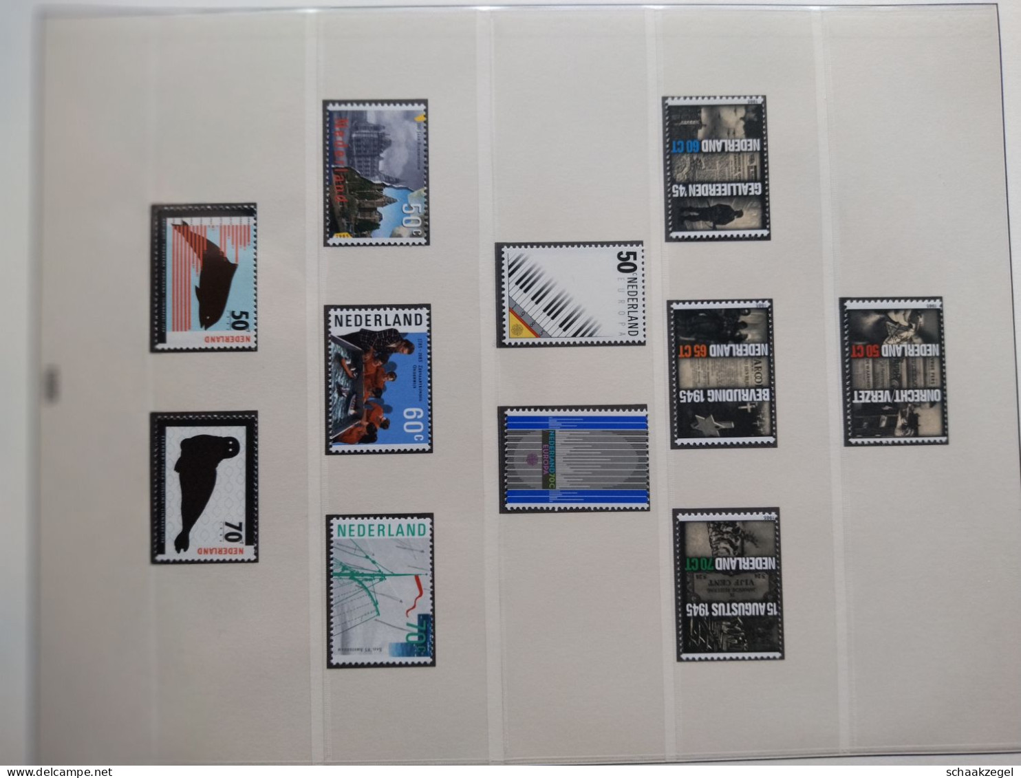 Nederland  1980 - 1993 in Lindner T falzlos album met postfrisse zegels.