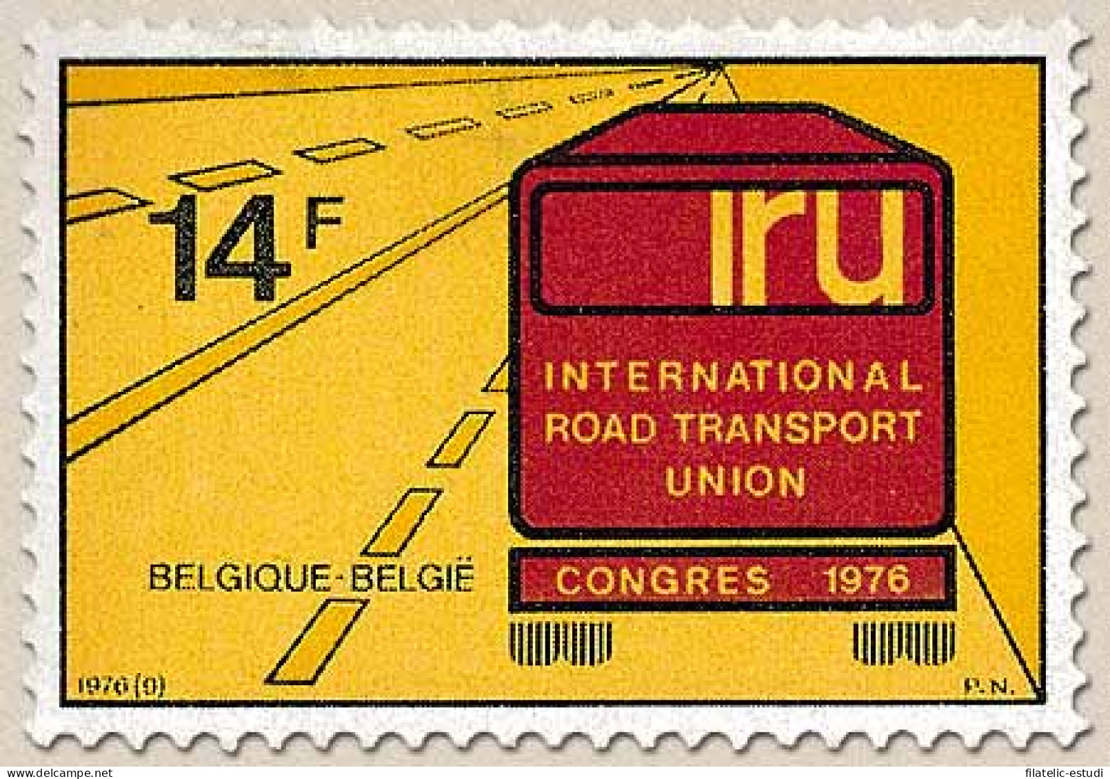 Bélgica - 1802 - 1976 XV Congreso De La Unión Nacional De Transportes Por Carr - Otros & Sin Clasificación